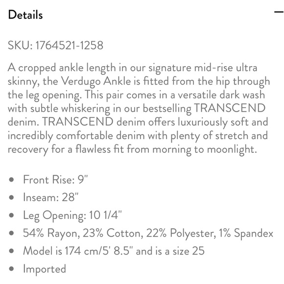 Paige Verdugo Transcend Ankle Jeans - Picture 11 of 11